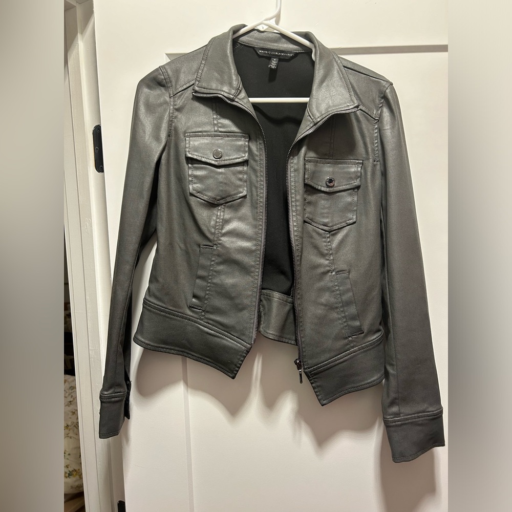 White House black market leather jacket